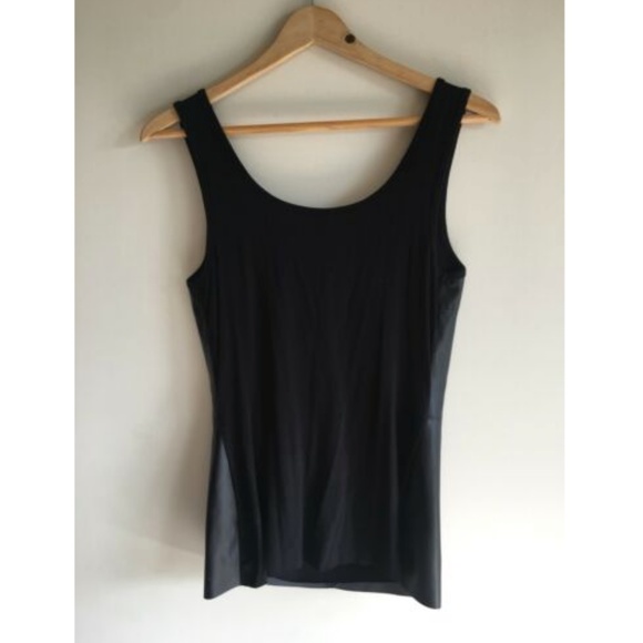 Bailey 44 Black Faux-Leather Sleeveless top - Picture 4 of 4